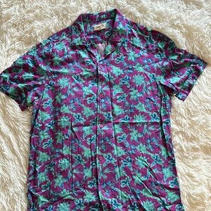 Men’s Open Edit button up floral shirt